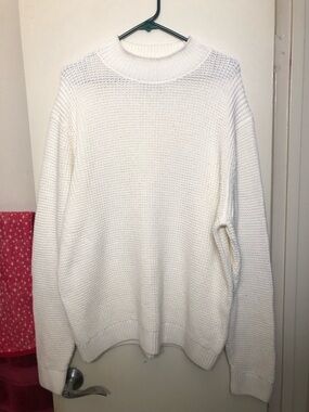 Abercrombie & Fitch Cream Knit Sweater Size XXL
